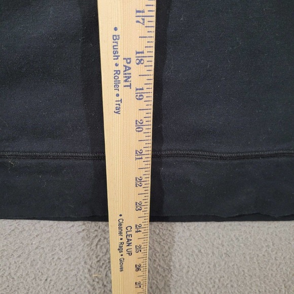 Fuda Sweatshirt Womens Extra Large Black Hoodie Pocket Notched Crew Neck Sweater - Picture 8 of 10